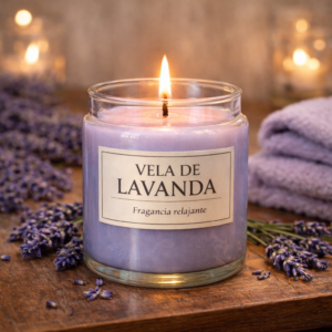 vela de lavanda